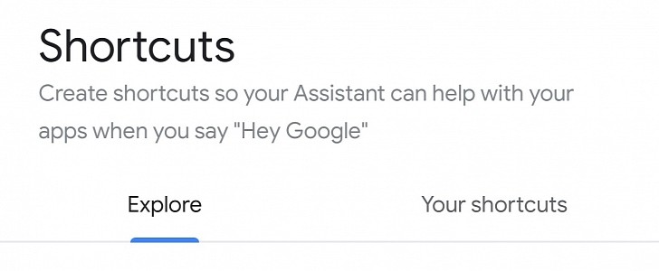 Google Assistant shortcuts