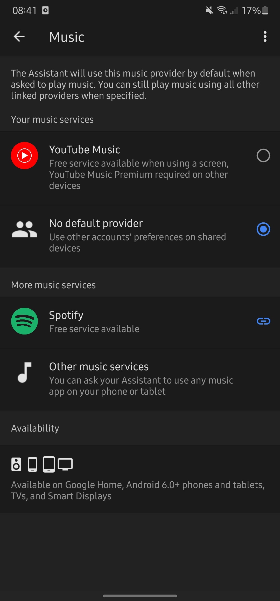 outdated android auto google music app