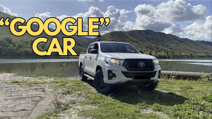 Google used pickup trucks for Street View imagery