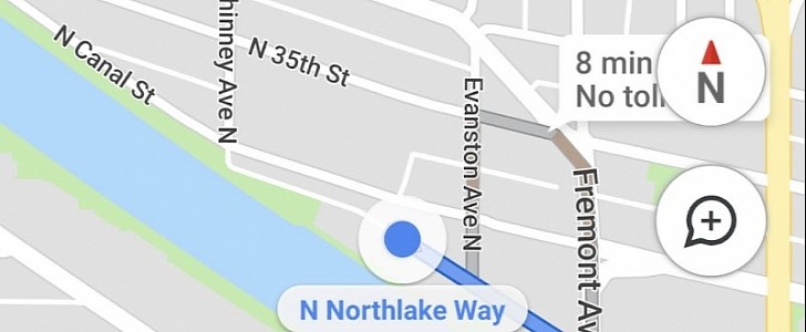 The compass is back in Google Maps on Android