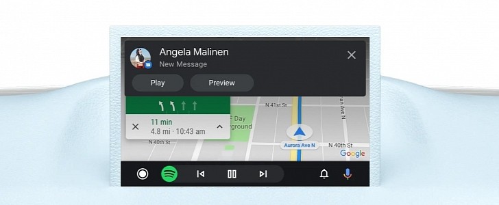 Android Auto messaging experience