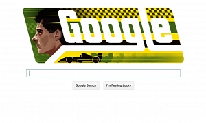 Google Doodles Legendary F1 Driver Ayrton Senna