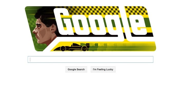 Google Ayrton Senna doodle