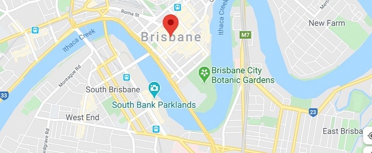 Brisbane River renamed to Ithaca Creek on Google Maps
