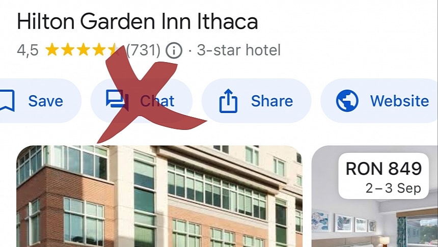 Google Maps chat option going away