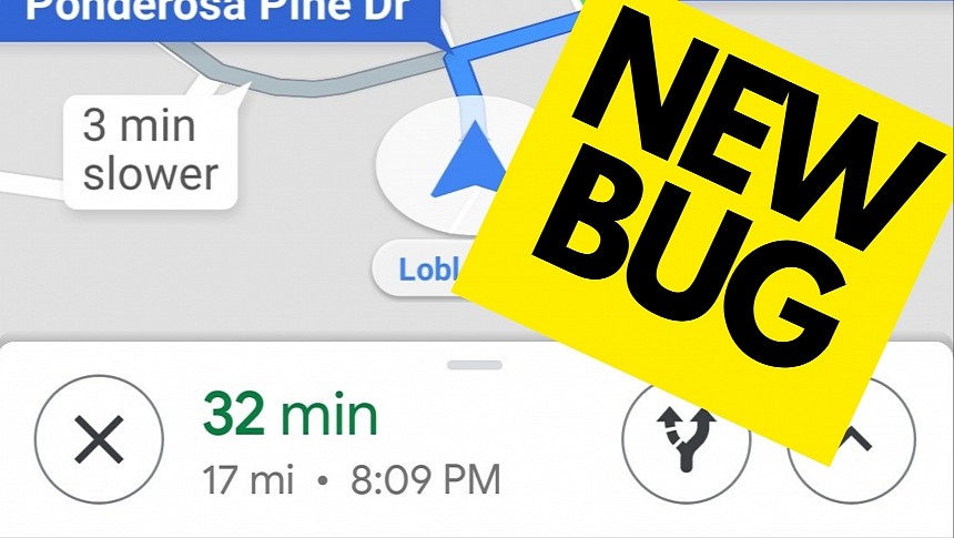 Google Maps now misbehaving on the Pixel 8 too