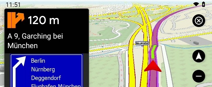MapFactor Navigator on Android Auto