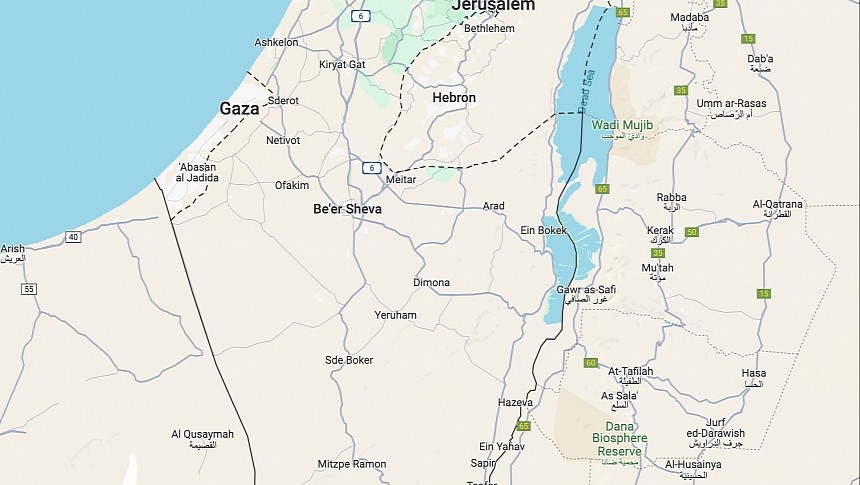 Israel on Google Maps