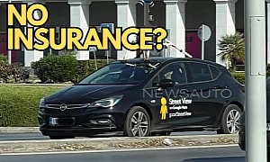 Google Maps Car Caught On Public Roads Without Insurance?