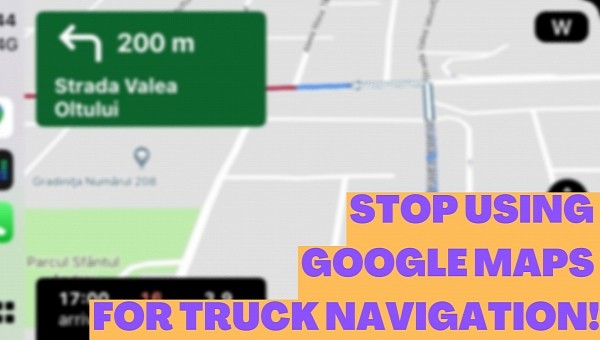 Google Maps only supports passenger cars