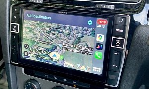 Google Maps Feels Like Home on This Volkswagen Golf 7 with Android Auto Upgrade