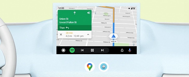 Google Maps on Android Auto