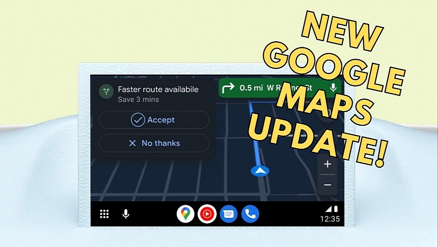 Google Maps for Android Auto Receives a Questionable Interface Update - autoevolution