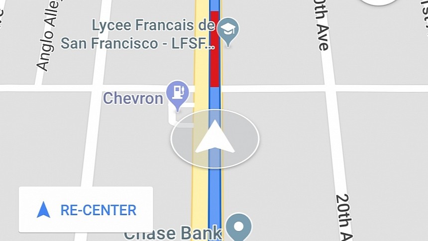 Google Maps navigation on Android