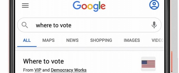 Users can find voting information right on Google