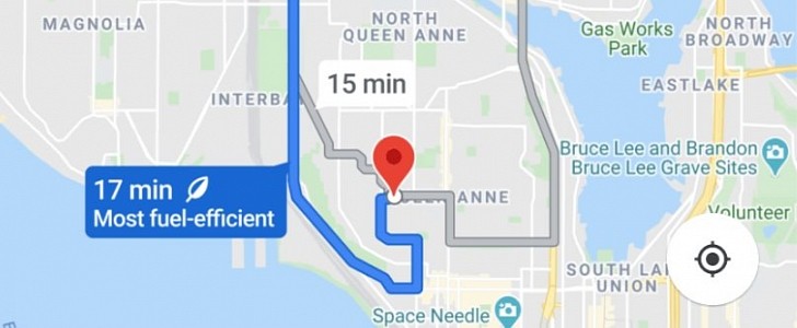 Google Maps will default to eco-friendly routes
