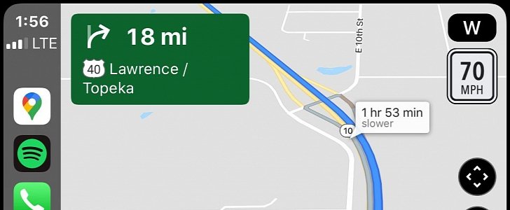 Google Maps alternate route