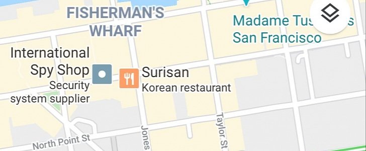Square icons for ads in Google Maps