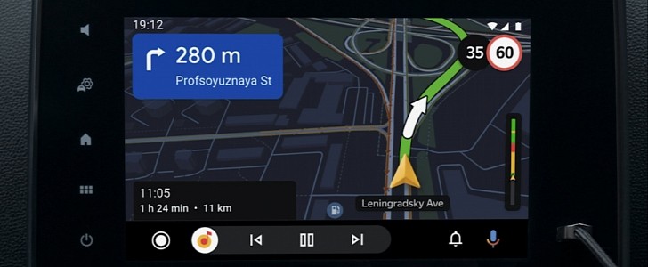 Yandex.Maps on Android Auto