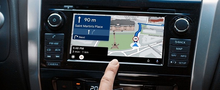 Sygic's software on Android Auto