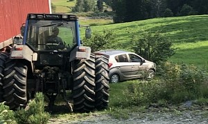 Google Maps Sending Drivers on Steep Tractor Road, Cars Almost Roll Off