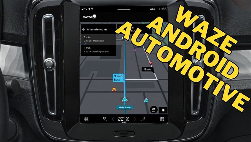 Waze is now on Android Automotive