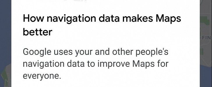 Google Maps data collection prompt