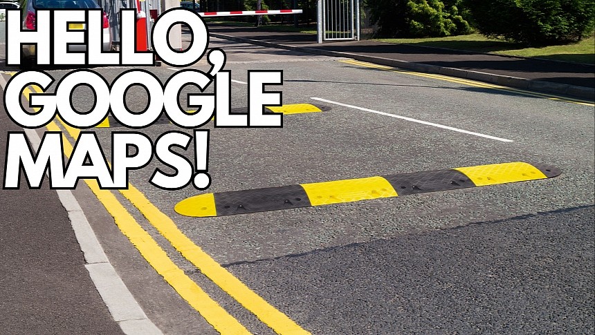 Google Maps could show speed bump location info