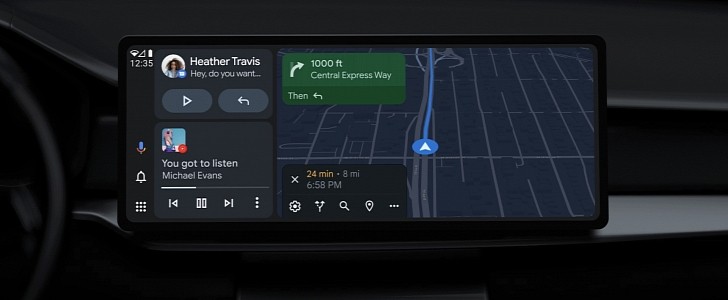 Android Auto Coolwalk interface