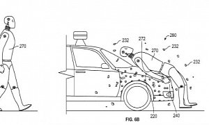 Google Patents Pedestrian Sticky Tape to Glue Them to the Hood in Case of Impact