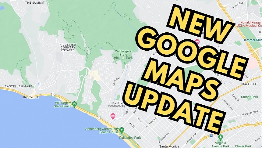 Subtle Google Maps interface update