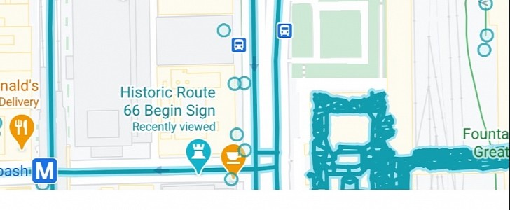 The new Google Maps split view mode