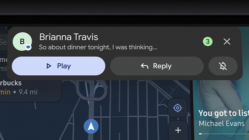 Smart replies in Android Auto