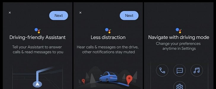 Driving mode in Google Maps