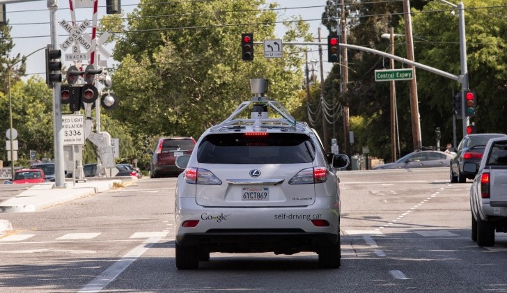 One of Google's self-driving cars