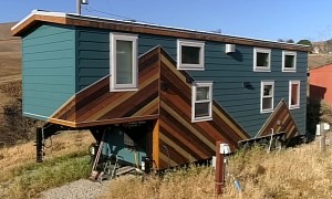 Gooseneck Tiny House Designed by a Single Woman Is Full of Charm and Has Two Lofts