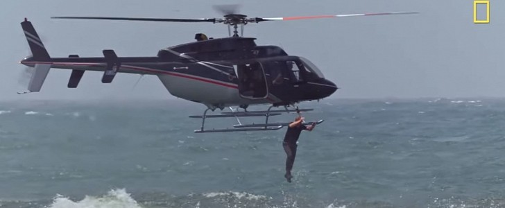 Gordon Ramsay jumps out of flying helicopter on Uncharted series