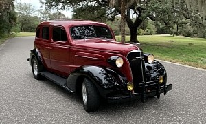 Gorgeous 1937 Chevrolet Master Street Rod Packs Noisy 454 Big-Block V8