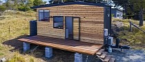 Gorgeous 23-Foot Tiny Reveals a Stylish Layout With A Raised Lounge