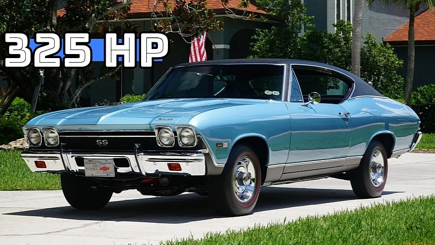 1968 Chevrolet Chevelle SS 396 Sport Coupe in Grotto Blue