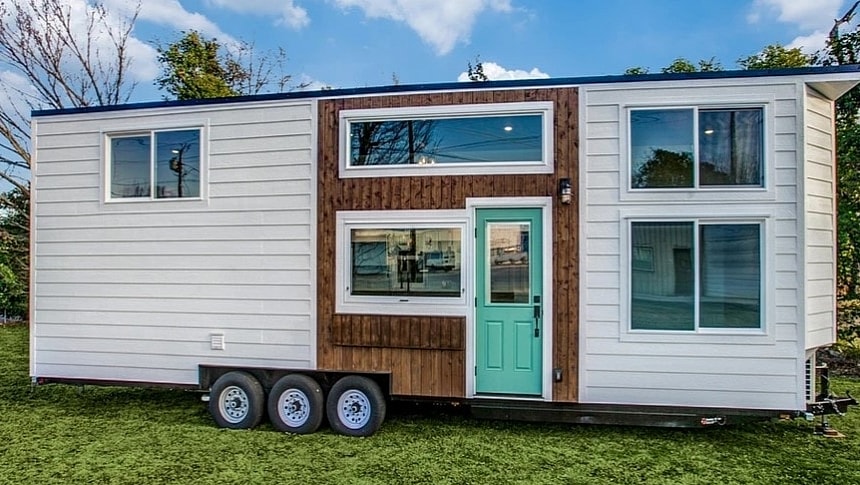 The Magnolia park tiny is based on the Homesteader Deluxe, offers comfy living for the entire family