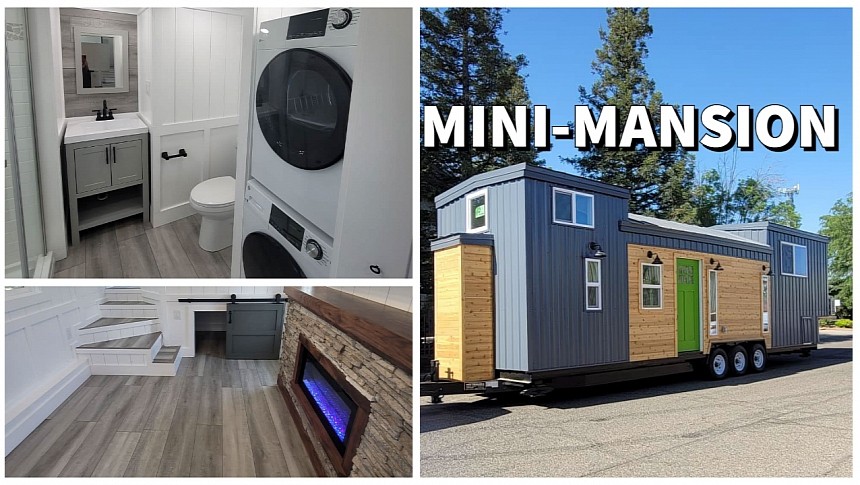 The custom Olivewood is a park model tiny home designed for maximum comfort - and with some surprises, too!