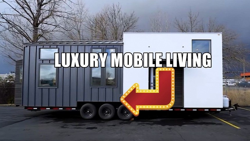 Custom Urban Kootenay tiny shows that you can have a luxury home for four on top of a triple-axle trailer