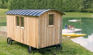 Got a Bag of Pennies? Spend It All on Ultra-Rustic Sauble Pre-Fab Shepherd’s Hut