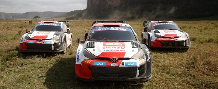 Toyota Gazoo Racing 1-2-3-4 WRC FinishSafari Rally Kenya