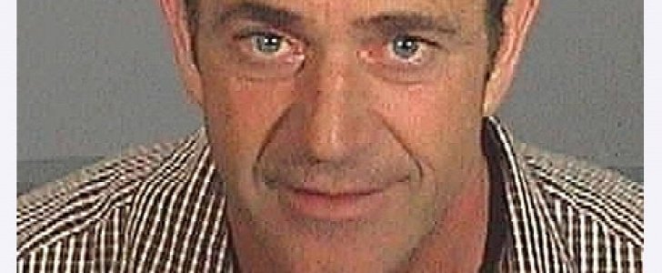 Mel Gibson's mugshot from the 2006 DUI arrest