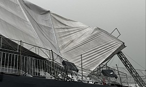 Grandstand Roof Collapses During the Sao Paulo F1 Grand Prix Quali, Several Injured