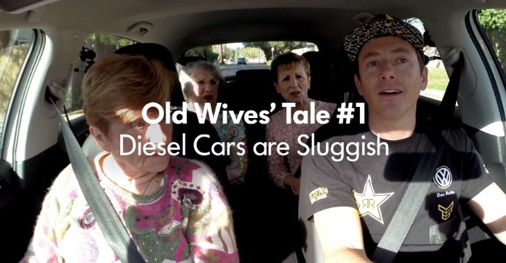 Grannies Debunk TDI Diesel Myths, Hit on Tanner Foust