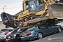 Graphic Video of Luxury Cars Destroyed with a Bulldozer