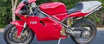 Great-Looking 2001 Ducati 748 Goes to Auction Equipped With Fast by Ferracci Pipework